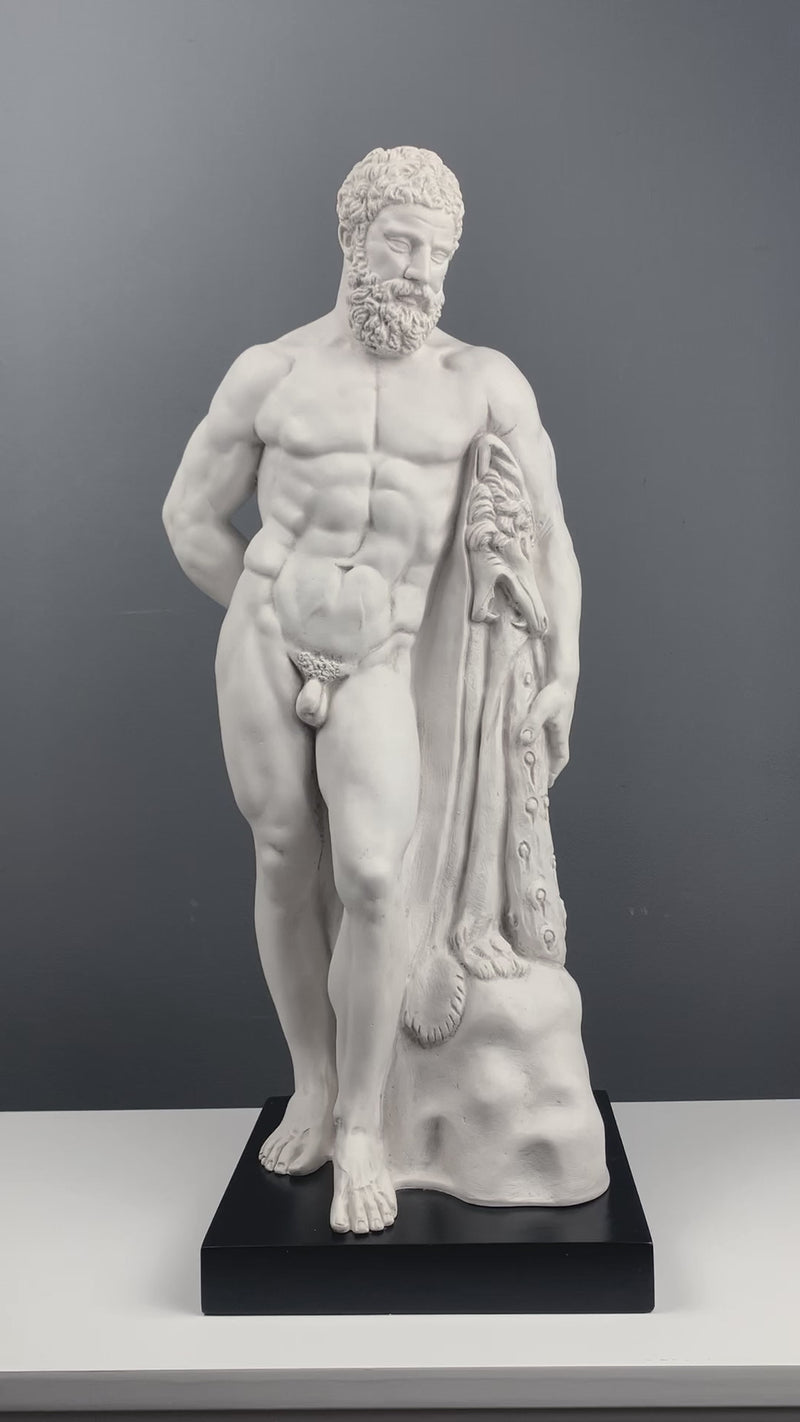 Farnese Hercules Statue Black Base
