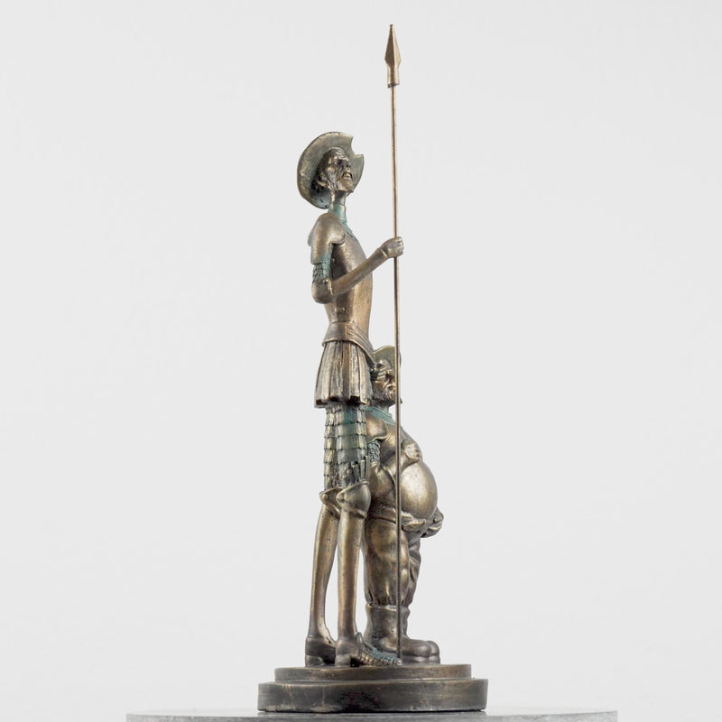 Don Quixote of La Mancha and Sancho Panza Statue (Bronze Finish Sculpture)