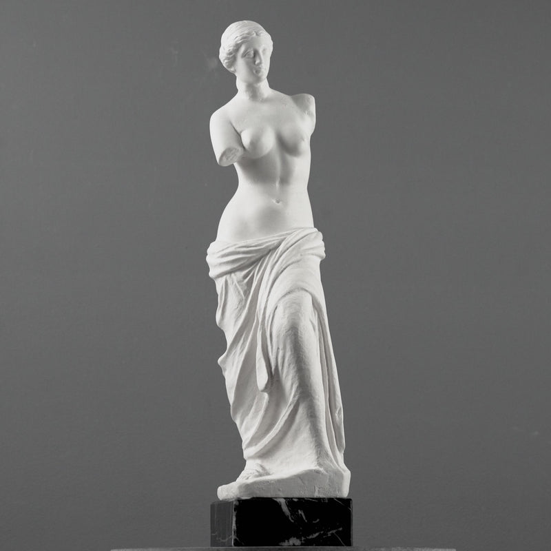 Venus de Milo Statue on Black Marble Base