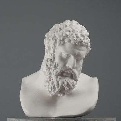 Hercules Bust Sculpture – Greek Hero of Might and Strength