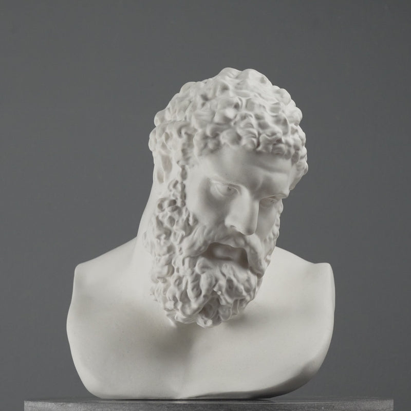 Hercules Bust Sculpture – Greek Hero of Might and Strength