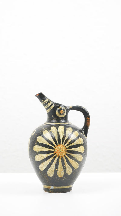 Kamares Style Jug Vase with Minoan Floral Painting