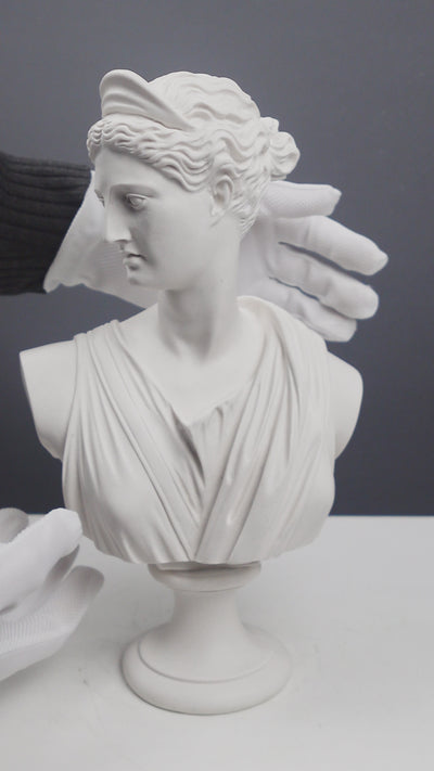 Apollo & Diana Busts in Pair (Greek God Statues)