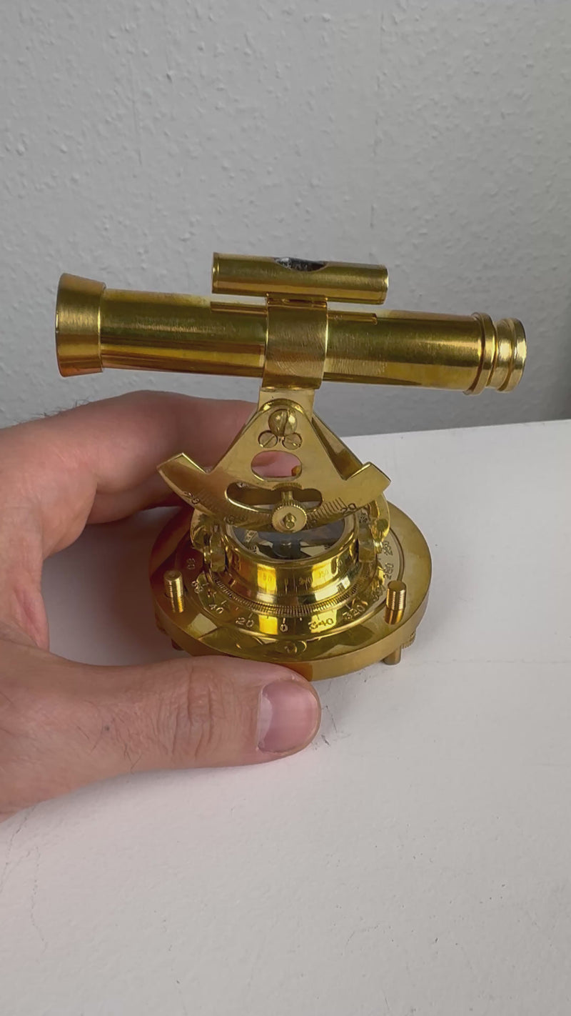 Table Telescope with Alidade (Brass)