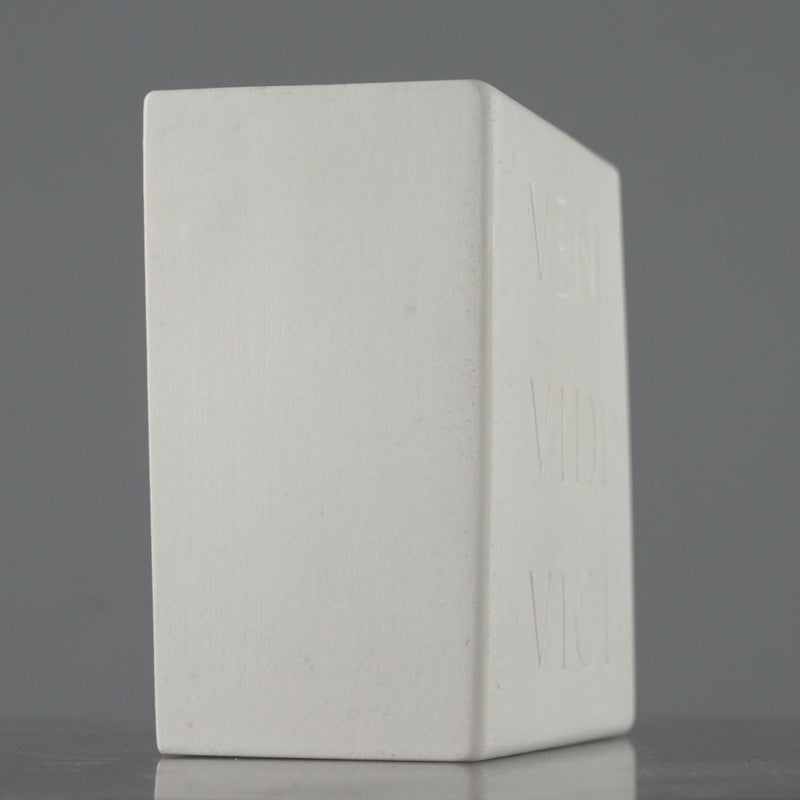 Veni Vidi Vici Bookend – Roman Inscription Sculpture