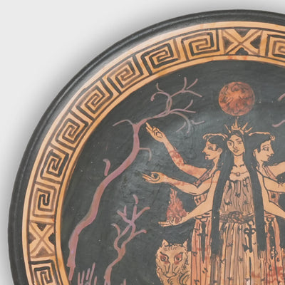 Greek Plate with Goddesses Scene