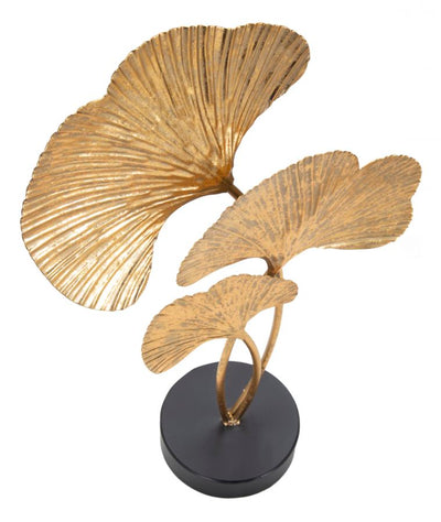 Gold Flower Decor Sculpture