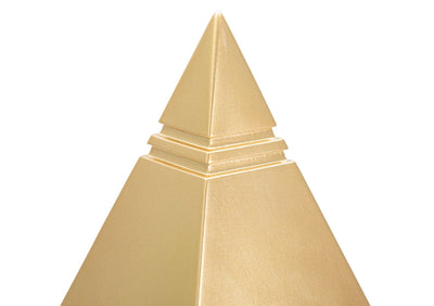 Gold Pyramid Decor (Resin Statue)