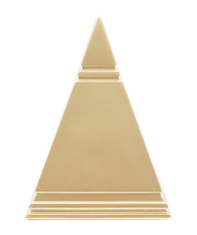 Gold Pyramid Decor (Resin Statue)