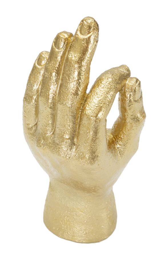 Gold Ok Hand Decor (Resin Statue)