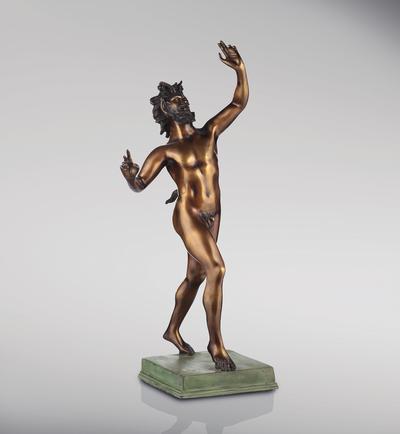 Dancing Faun Bronze Statue (Large Size)