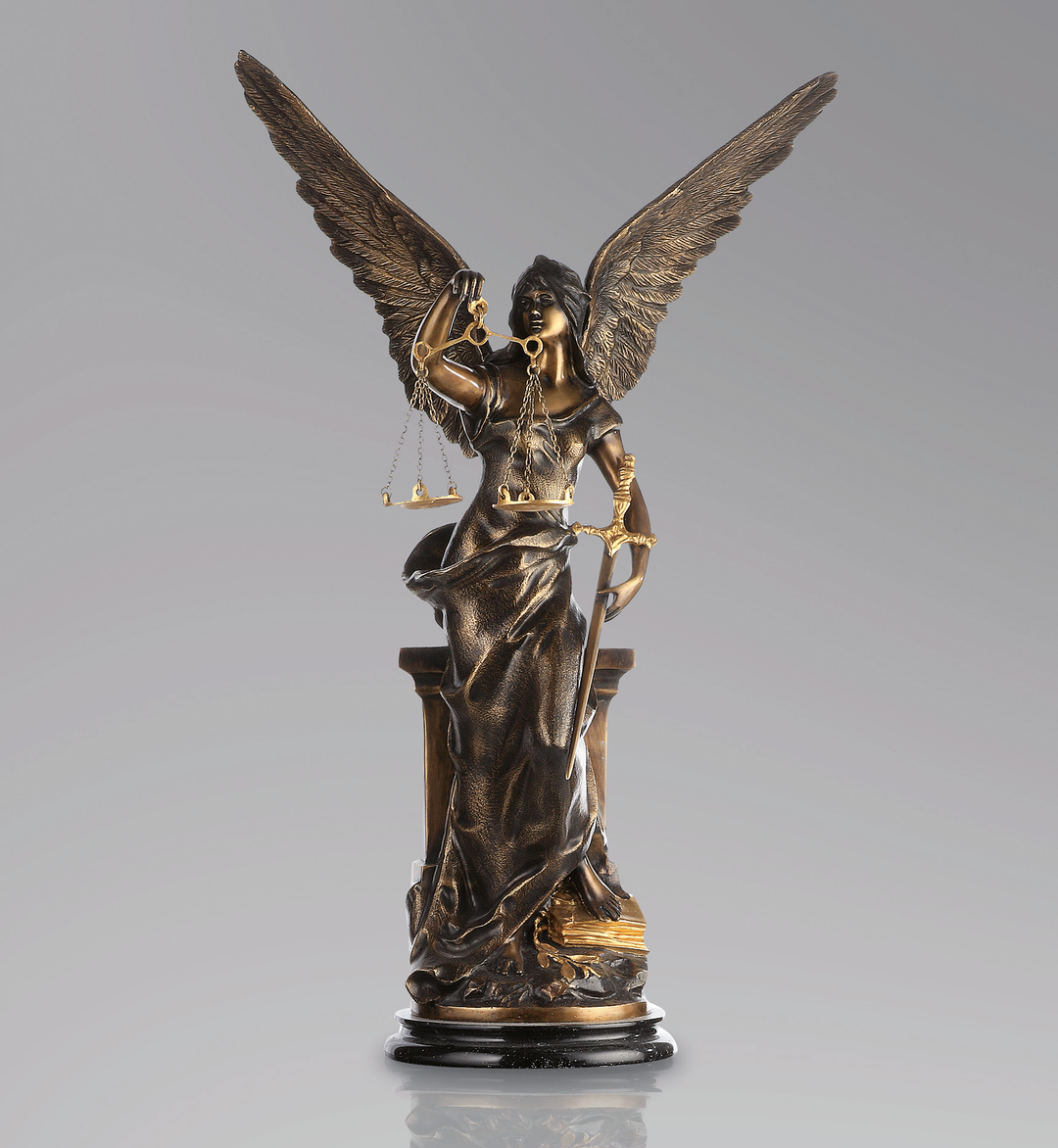 Lady Justice Bronze Statue metal sculpture original art expensive