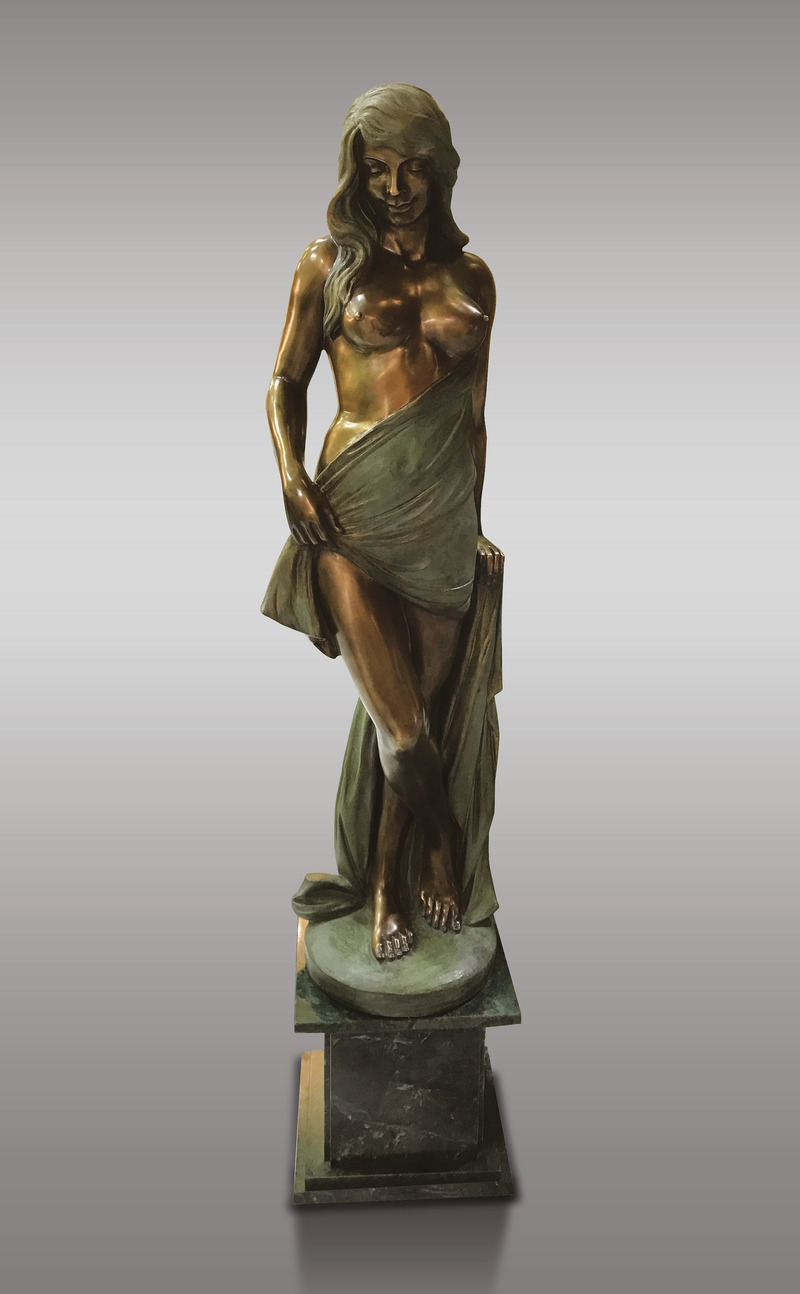 Female Nude Bronze Statue (Large)