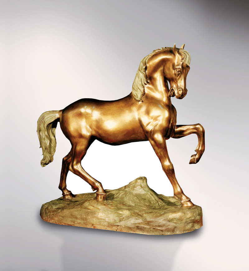 Thoroughbred Horse Statue in Bronze