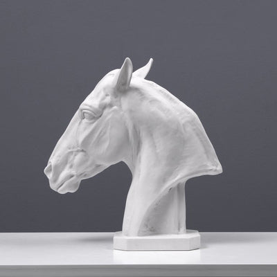 Horse Head Statue - Bust Sculpture of a Thoroughbred Horse