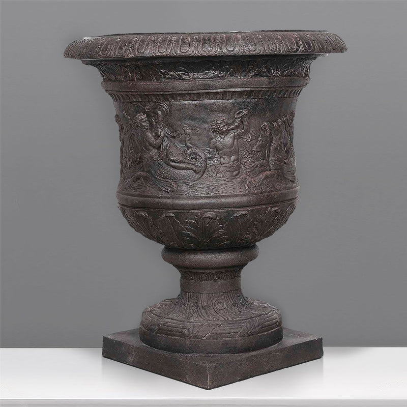 Bronze Urn with Marine Scene