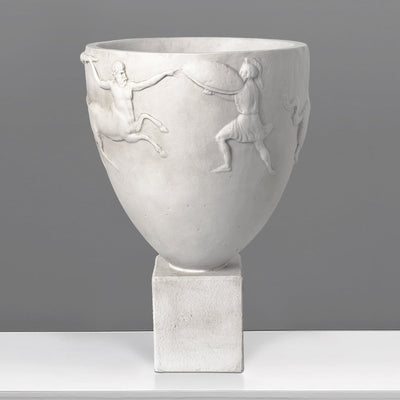 White Marble Vase with Centaurs