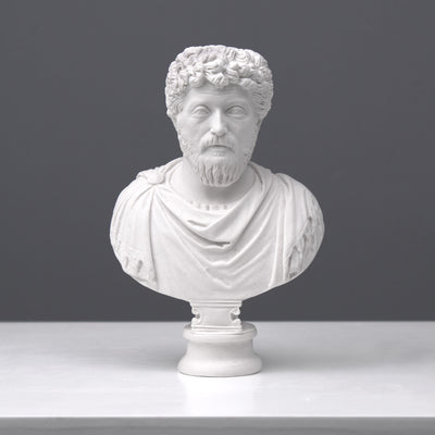 Marcus Aurelius Bust Sculpture - Small Roman Emperor Statue