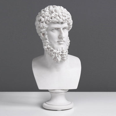 Lucius Verus Bust Sculpture - Roman Emperor (Small)