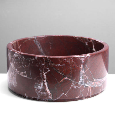 Red Marble Fruit Bowl