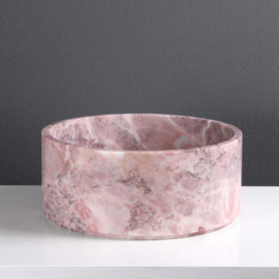 Marble Dog Bowl (Pink)