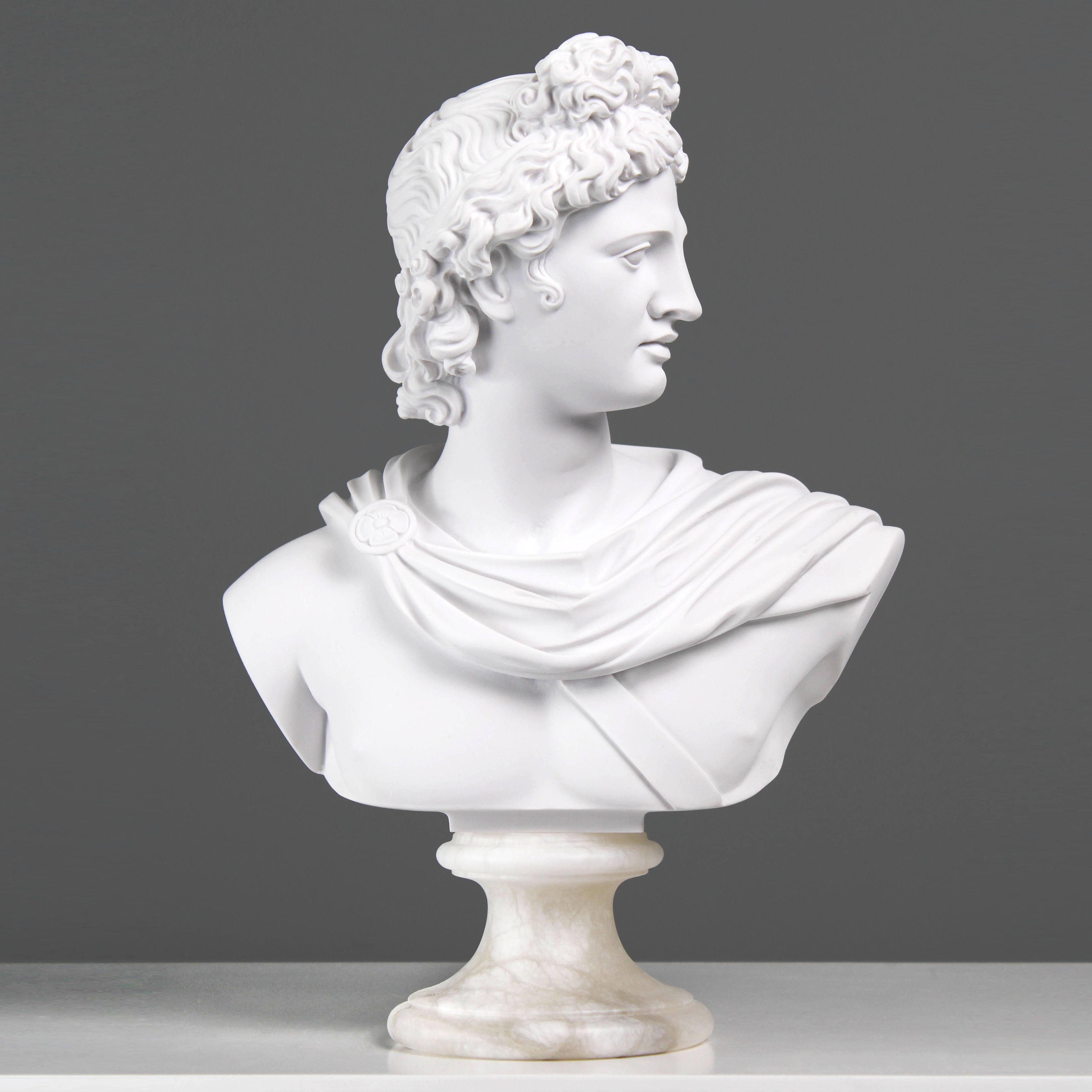 Bust of Apollo marble sculpture statue Greek Roman – The Ancient Home