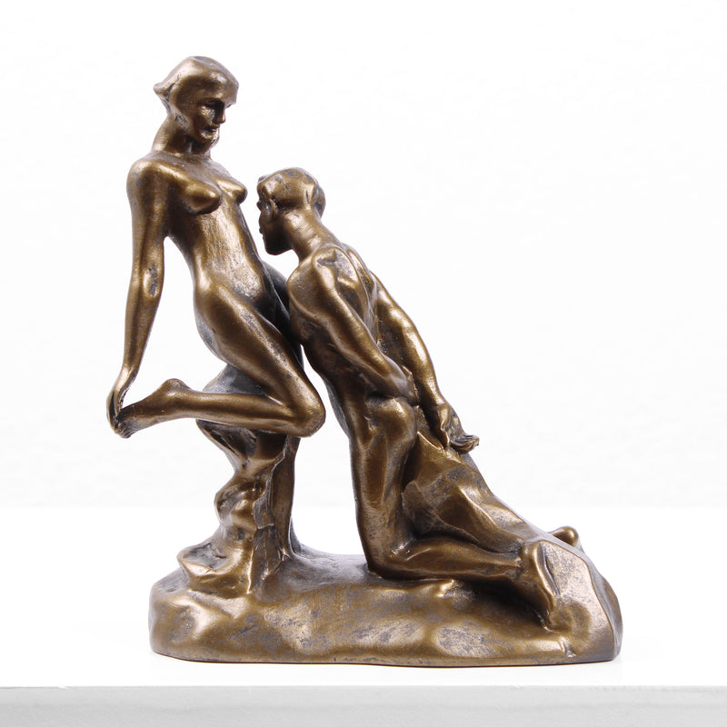 Eternal Idol Statue (Lovers by Rodin) - Cold Cast Bronze Sculpture
