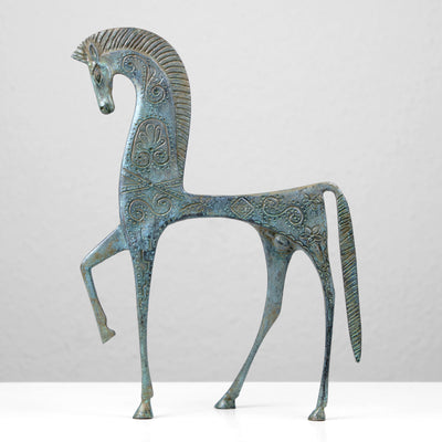 Greek Horse Statue in Bronze (Large)