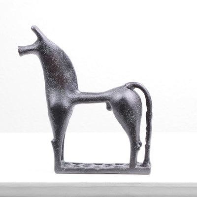 Greek Horse Statue (Cold Cast Bronze Sculpture)