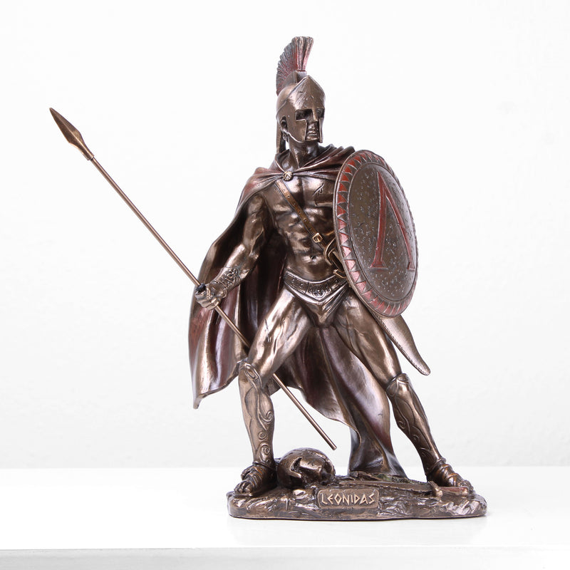Leonidas Statue (Cold Cast Bronze Roman Warrior Sculpture)