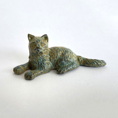 Lying Kitten Statue (Bronze)