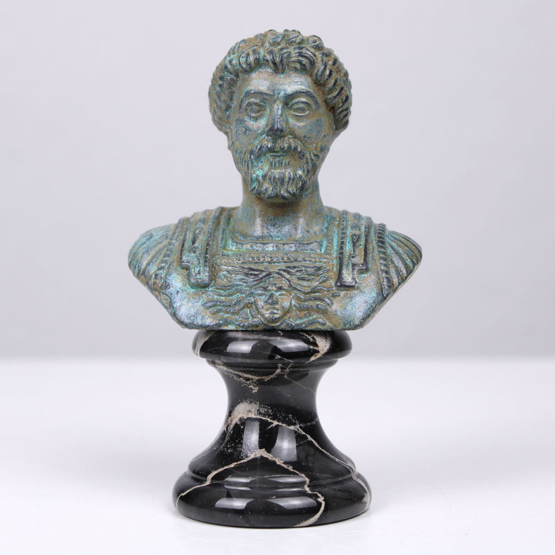 Marcus Aurelius Bust (Green Bronze)