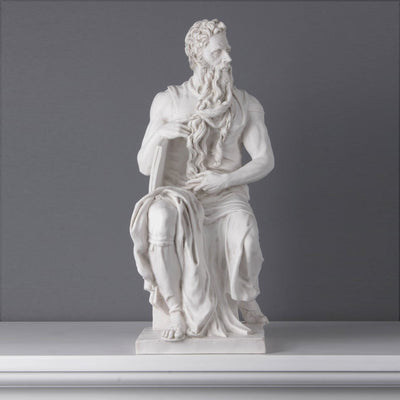  THE ANCIENT HOME - Virgil Statue for Garden White Cast Marble  79 cm / 31.1 inch Indoor and Outdoor : Everything Else