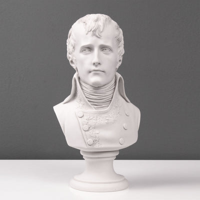 French bisque bust of Napoleon Bonaparte with blue Sèvres base