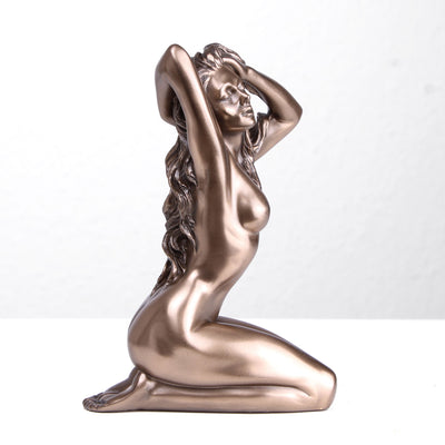 Nude Female Statue (Sensual Cold Cast Bronze Sculpture)