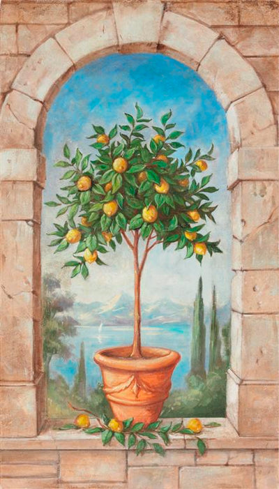 Portal with View on a Lemon Tree Fresco