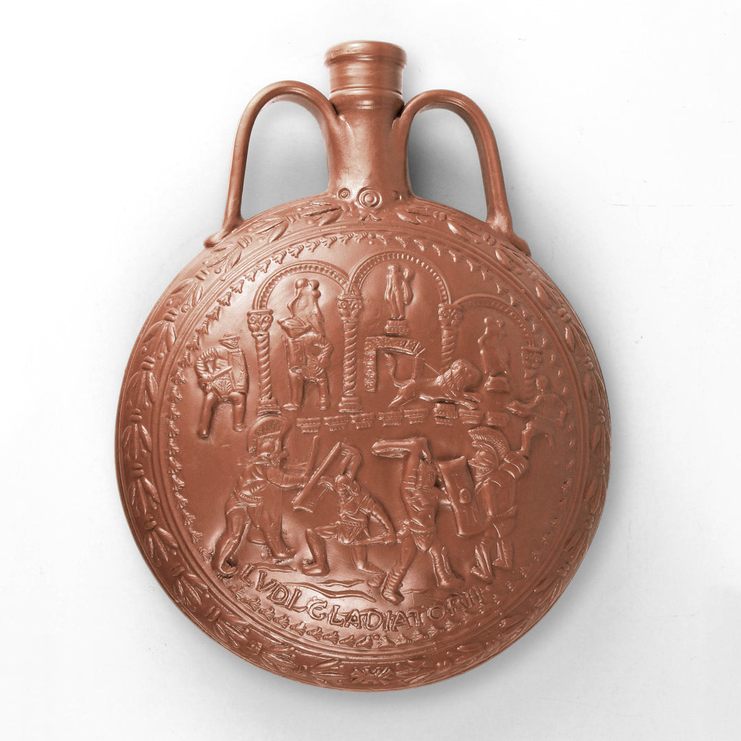 Roman Flask of Ludi Gladiatori pottery Roman ceramic – The Ancient