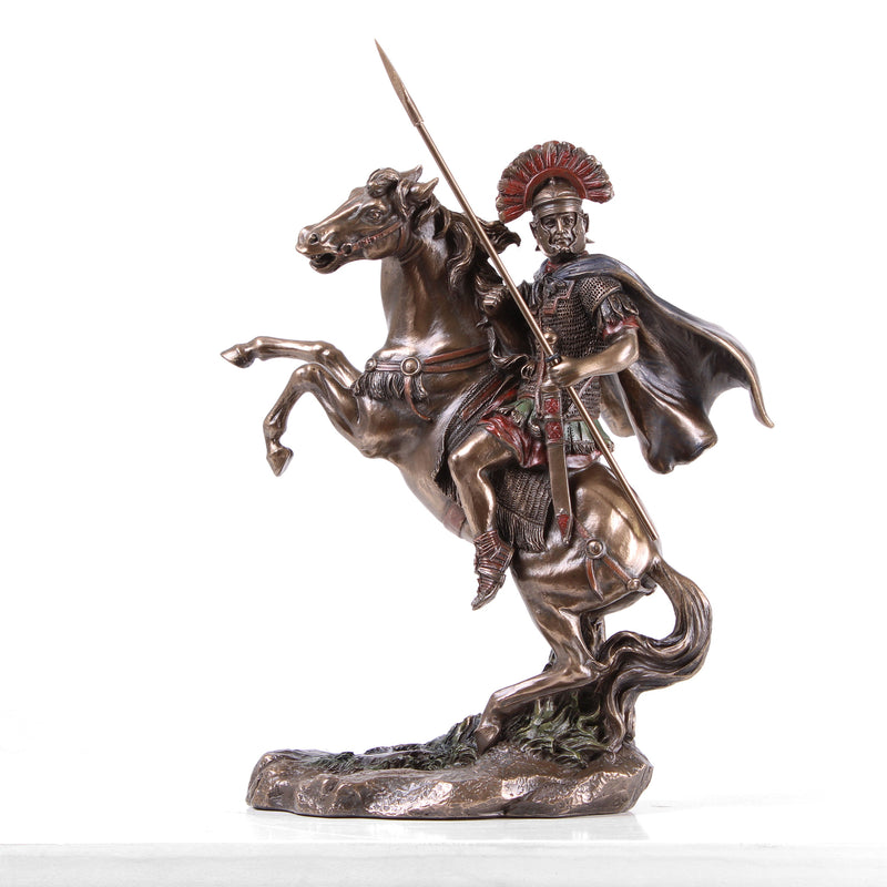 Statue of Alexander the Great on Horseback (Cold Cast Bronze Sculpture)