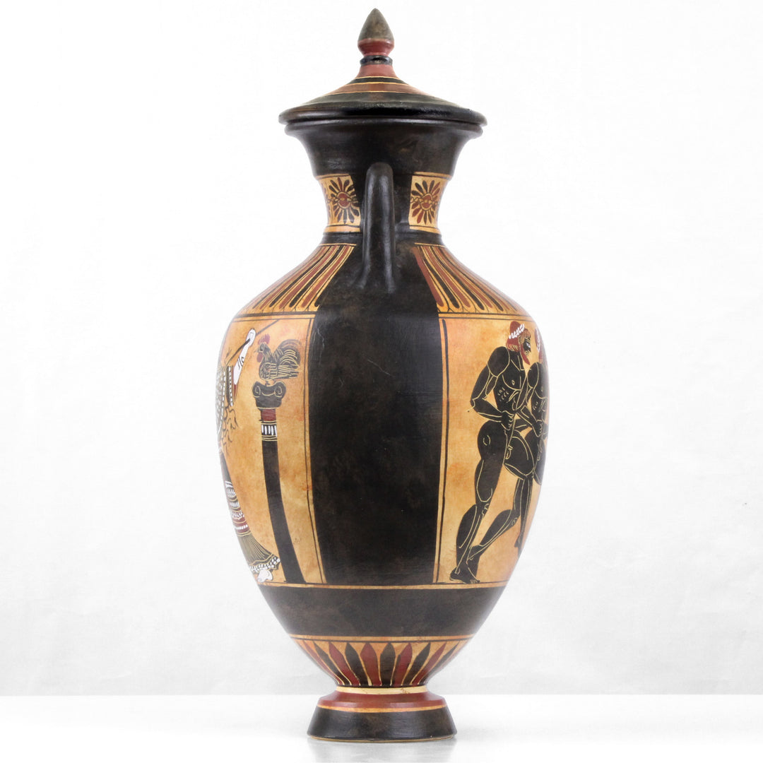 Greek Reproductions Ancient Greek Blackfigure Panathenaic Amphora Pottery