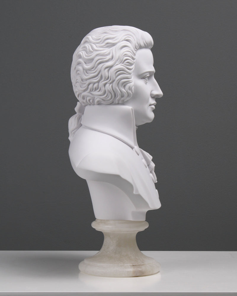 Mozart Bust Statue