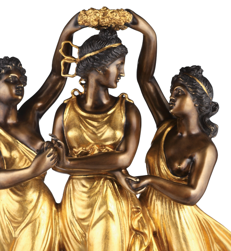 The Three Graces Dancing Bronze Statue (Canova)