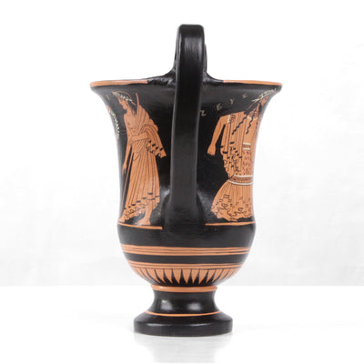 Ancient Greek Red-Figure Kantharos with Nike and Zeus Pottery - The Ancient Home
