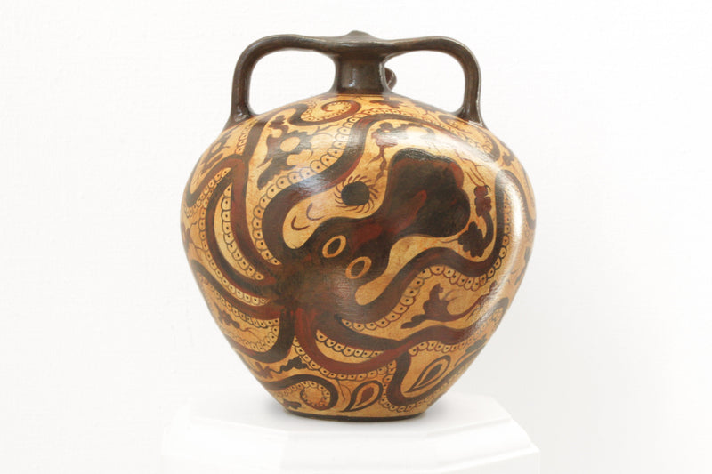 Minoan Octopus Vase Amphora Pottery - The Ancient Home
