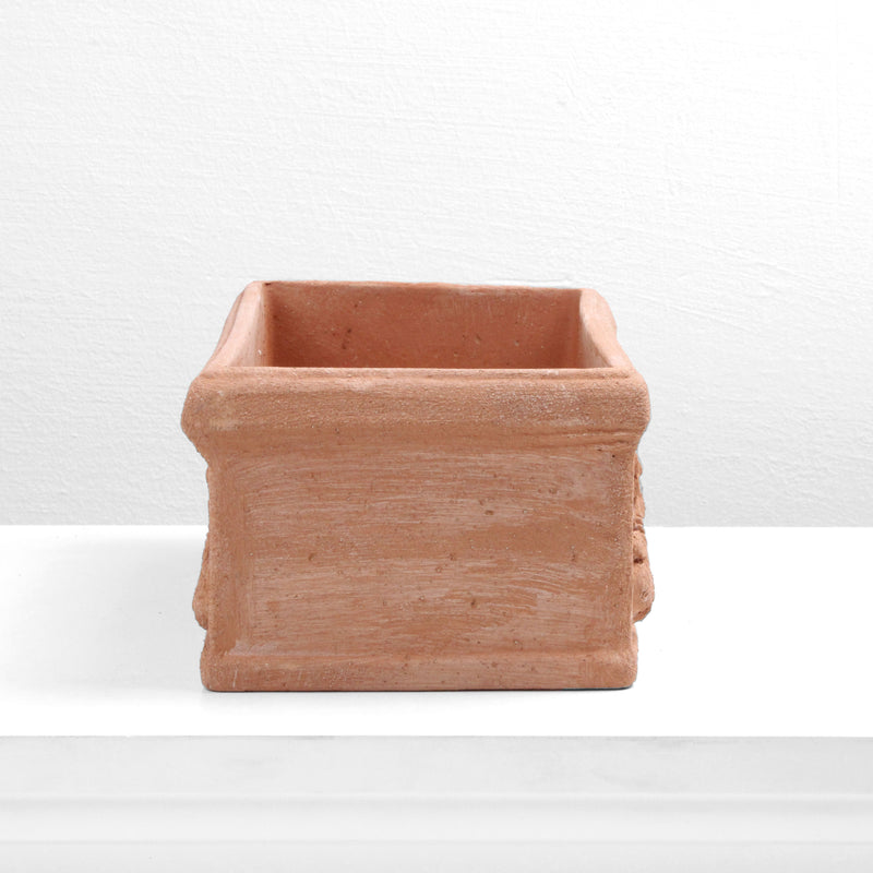 small square terracotta plant pots Small Rectangle Terracotta Planter orange garden outdoor decor – The Ancient Home