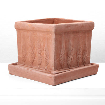 Small Terracotta Square Saucer