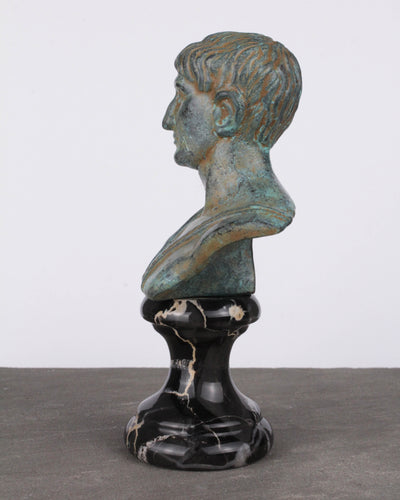 Trajan Bust (Green Bronze)