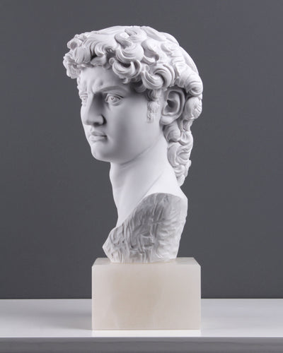 Head of David (Large) marble sculpture statue greek roman – The Ancient ...