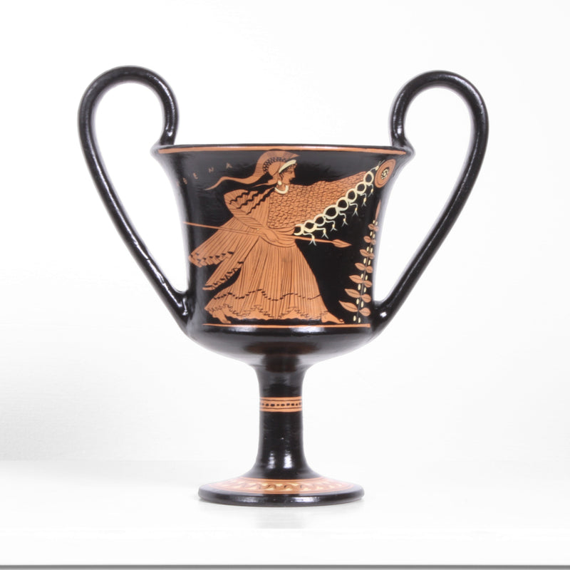 Ancient Greek Red-Figure Kantharos with Demeter and Athena Pottery - The Ancient Home