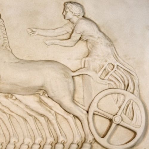 Eos in Her Chariot Bas-relief (Left)