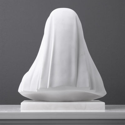 Veiled Madonna Bust Sculpture (Large)